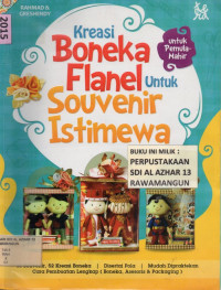 Kreasi Boneka Flanel Untuk Souvenir Istimewa